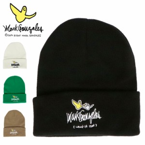 マークゴンザレス ニットキャップ メンズ レディース Mark Gonzales ロゴ ニット帽 ユニセックス ワットイットイズント ワッチキャップ