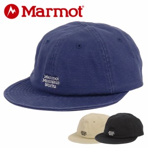 マーモット ボールキャップ アンパイアキャップ メンズ レディース Marmot ブランド ロゴ 帽子 吸水速乾 UVカット アウトドア ツバ短 ウ