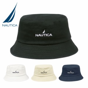 【三太郎の日タイムセール】NAUTICA ノーティカ バケットハット メンズ レディース ロゴ ブランド シンプル ユニセックス 帽子 刺繍 スト