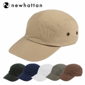 ニューハッタン ジェットキャップ メンズ 帽子 Newhattan 100% cotton stone-washed military cap キャンプキャップ