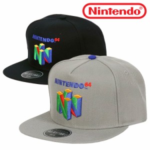 任天堂 ニンテンドー キャップ メンズ レディース NINTENDO64 ロクヨン ロゴ 公式 帽子 ユニセックス スナップバック レトロゲーム 平成