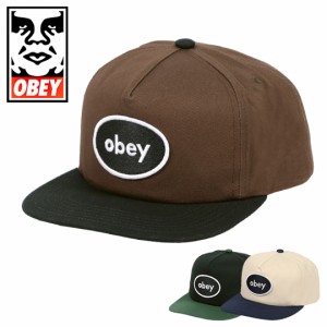 OBEY キャップ メンズ レディース オベイ ベースボールキャップ ツートンカラー 帽子 ユニセックス ブランド ロゴ パッチ ストリート 野