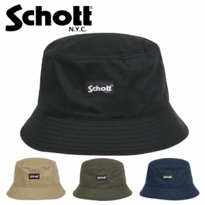 ショット バケットハット メンズ レディース Schott ロゴ ハット アメカジ ブランド 帽子 男女兼用 ボックスロゴ ミニロゴ 吸汗速乾 ツイ