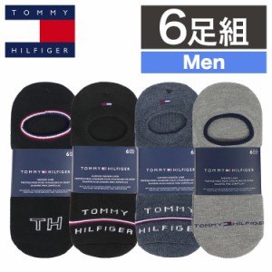【6足セット】トミーヒルフィガー ソックス メンズ カバーソックス 靴下 TOMMY HILFIGER ブランド ロゴ フラッグ フットカバー ファッシ