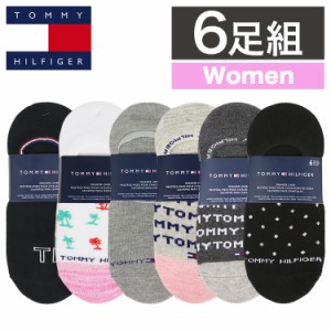 【三太郎の日タイムセール】【6足セット】トミーヒルフィガー ソックス レディース カバーソックス 靴下 TOMMY HILFIGER ブランド ロゴ 