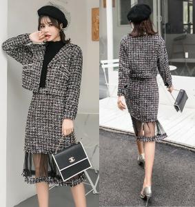 ラブリーツイード セットアップ レディース 人気のファッション画像