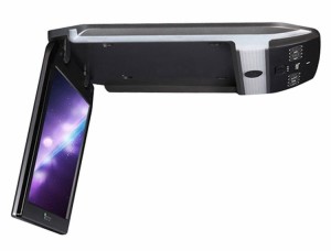 EONON 10.1インチフリップダウンモニター 超薄型デジタルスクリーン 高画質  リモコン付き 日本車向け メダルグレー L0122