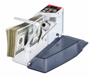 紙幣カウンター 高速マネーカウンター お札を楽々カウント バッチ機能付 ポータブル 持ち運び簡単ハンディタイプ V40