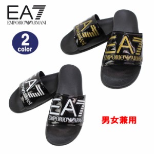 【処分特価 SALE セール】エンポリオ アルマーニ EA7 EMPORIO ARMANI  XCP001 XCC22 ロゴ サンダル ビーチ シャワーサンダル ブラック ゴ