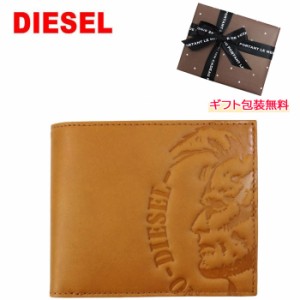 ディーゼル 財布 X04763 PR160 T2278 Golden Brown 二つ折り財布 ウォレット DIESEL ab-454300