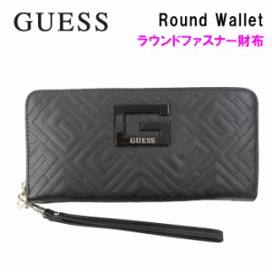 ゲス 財布 QG773846-BLACK ラウンドファスナー財布 長財布 ab-347700