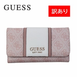 【訳あり返品不可】cc-1454 ゲス 財布 SG773751 BLUSH GUESS ボタンホック 長財布 