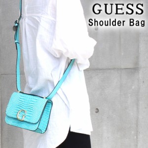 ゲス バッグ CS799178 AQUA CORILY MINI ショルダーバッグ ミニバッグ バック クロコ型押し GUESS ab-435400