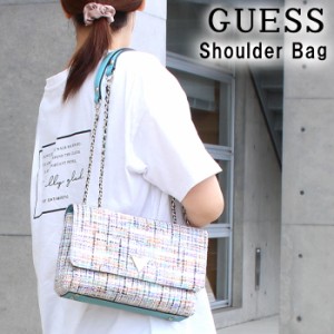 ゲス バッグ TM767921 MULTI CESSILY ツイード チェーンバッグ 2way ショルダーバッグ トートバッグ バック GUESS ab-453000