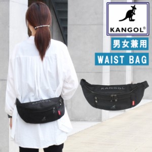 カンゴール バッグ KGSA BG 00070 KANGOL ウエストバッグ ボディバッグ モノトーンロゴ アウトドア キャンプ 男女兼用 学生 ab-489300