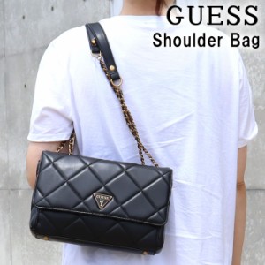 ゲス バッグ QB767921 BLACK ブラック チェーンショルダー ステッチデザイン ハンド トート GUESS ab-497600