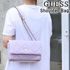 ゲス バッグ GD767921 LILAC ライトパープル チェーン ショルダー ステッチデザイン ハンド トート GUESS ab-499400