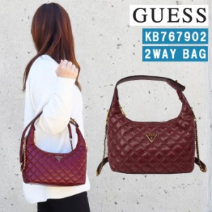 ゲス バッグ KB767902 BEET RED CESSILY キルティング 2way ショルダーバッグ ハンドバッグ バック GUESS ab-478500