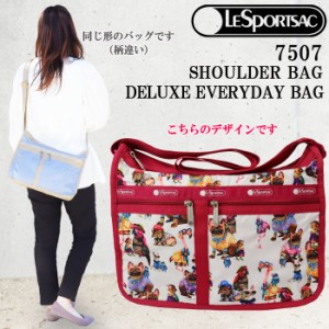 レスポートサック バッグ 7507 E636 ANIMAL PARTY デラックスエブリデイ ショルダーバッグ バック 斜め掛け LESPORTSAC ab-522200