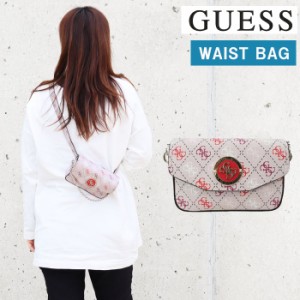 ゲス バッグ SG729880 LANDON MINI BLUSH MULTI GUESS ウエストバッグ チェーン パーティバッグ ゲスモノグラム ピンク混合 ag-1812