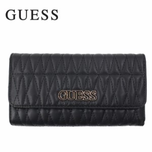 ゲス 財布 VG787166 BLACK BRINKLEY SLG ボタンホック 3つ折り財布 GUESS 長財布 ab-388400