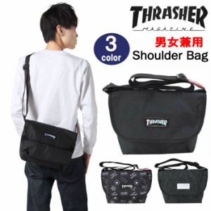 【処分セール】スラッシャー バッグ THR-106 Flap Shoulder Bag フラップショルダーバッグ かぶせ THRASHER 男女兼用 ag-297400