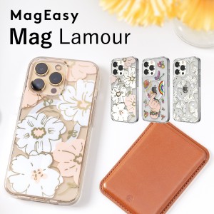 iPhone13Pro Max ケース クリア かわいい 花柄 MagSafe 対応 マグネット 内蔵 スマホケース マグセーフ / MagSafe対応 透明 薄い クリア