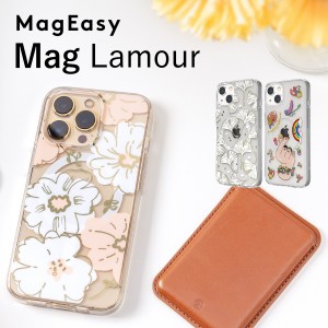 iPhone13 ケース クリア かわいい 花柄 MagSafe 対応 マグネット 内蔵 スマホケース マグセーフ / MagSafe対応 透明 薄い クリアケース 