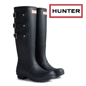 国内正規品 HUNTER ハンターレディース オリジナル マルチバックル トール レインブーツ 防寒 防水 ウィンターシューズ スノーブーツ ブ