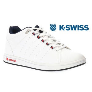 ケースイス K-SWISS KS100 36101570 ローカット スニーカー ホワイトネイビーレッド トリコロール 正規品 新品 ユニセックス 靴