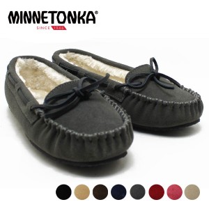 Minnetonka ミネトンカ CALLY SLIPPER スリッポン モカシン ボア ファー おしゃれ スエード レディース 正規品 シリアル