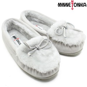 Minnetonka/ミネトンカ 正規品 KYLAH SLIPPER/キーラスリッパー ボアモカシン Sグレイ 40697 Minnetonka/ミネトンカ 正規品/レディース/