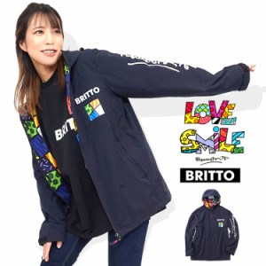 ロメロブリット ウインドブレーカー フルジップ 前開き ストレッチ 長袖 アウター BRITTO ブリット 772301【即日発送/営業日16時迄】