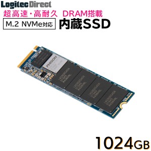 ロジテック DRAM搭載 内蔵SSD M.2 NVMe対応 1024GB データ移行ソフト付 LMD-MPDB1024 ロジテックダイレクト限定  