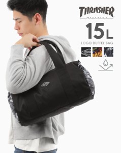 ダッフルバッグ メンズ レディース 10052-thr-268 THRASHER スラッシャー DUFFLE BAG STREET 2 スラッシャー 黒 黒バッグ 鞄 かばん かっ