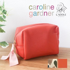 ポーチ レディースポーチ 10142-pmc101 Mini Cube Pouch Caroline Gardner キャロラインガードナー ハート かわいい お洒落 シンプル リ