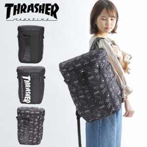 THRASHER スラッシャー ボックス リュック BOX RCUK デイパック メンズ レディース 男女兼用 ユニセックス ブラック スケボー SK8 ストリ