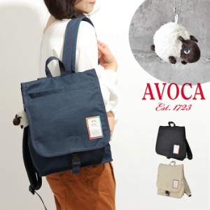 AVOCA アヴォカ フラップ バックパック 10121-ac-002 リュック リュックサック デイパック 大容量 レディース 通学 通勤 シンプル 黒 フ