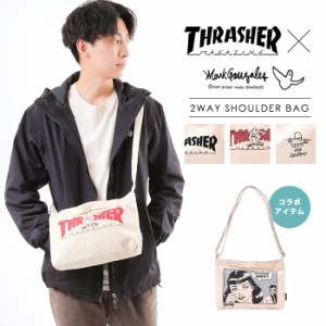 THRASHER 2way CHILL ショルダーバッグ マーク・ゴンザレスコラボ スラッシャー マーク・ゴンザレス ショルダーバッグ ショルダー 中学生