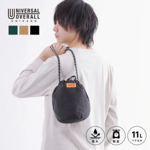 巾着型ポーチ 巾着バッグ 鞄 ショルダーバッグ 斜め掛け鞄 バッグ Bag UNIVERSAL OVERALL  ユニバーサルオーバーオール  ワークブランド 