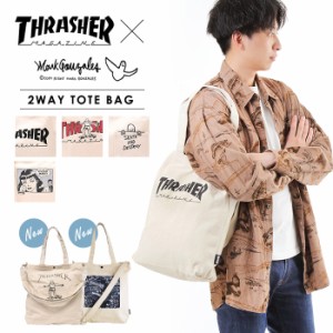 THRASHER 2way CHILL ショルダーバッグ マーク・ゴンザレスコラボ スラッシャー マーク・ゴンザレス ショルダー トートバッグ ショルダー