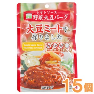 【お得なまとめ買い】トマトソース野菜大豆バーグ（100g）【15個セット】【三育フーズ】□