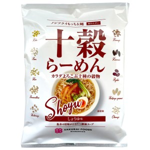 十穀らーめん しょうゆ味（ノンフライ）（90g）【桜井食品】