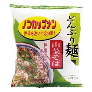 どんぶり麺・山菜そば（78g）【トーエー食品】