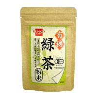 有機緑茶 粉末（40g）【健康フーズ】