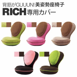 背筋がGUUUN 美姿勢座椅子 リッチ専用替えカバー ( 全5色  ※カバーのみ  洗い替え 交換用 RICH グーン 背すじがGUUUN 腰痛 座椅子 guuun