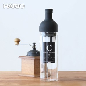 ハリオ ウォータージャグ コーヒー 「  hario (ハリオ) フィルターインコーヒーボトル ブラック 」 650ml 簡単に水出しコーヒーが作れる 