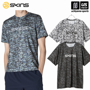 スキンズ メンズ アクティブウェア プリントTシャツ 2024年春夏モデル  [M便 1/1][365日出荷][物流]