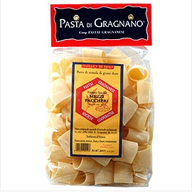 グラニャーノ産グラニャネージ社:メッゼパッケリ/mezzi paccheri【500g】【常温/全温度帯可】【D+2】