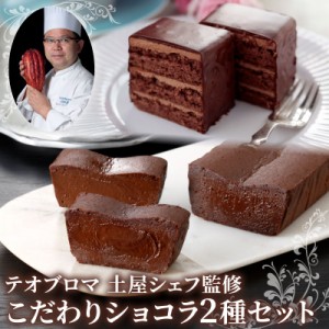 チョコレートケーキ テオブロマ 土屋公二シェフ監修 ご褒美ガトーショコラ＆ケイクショコラセット ギフト ケーキ スイーツ 洋菓子 父の日